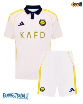 Al-Nassr Echipament de Fotbal Replică 2025-26 Copii Treilea (+ Șorturi)
